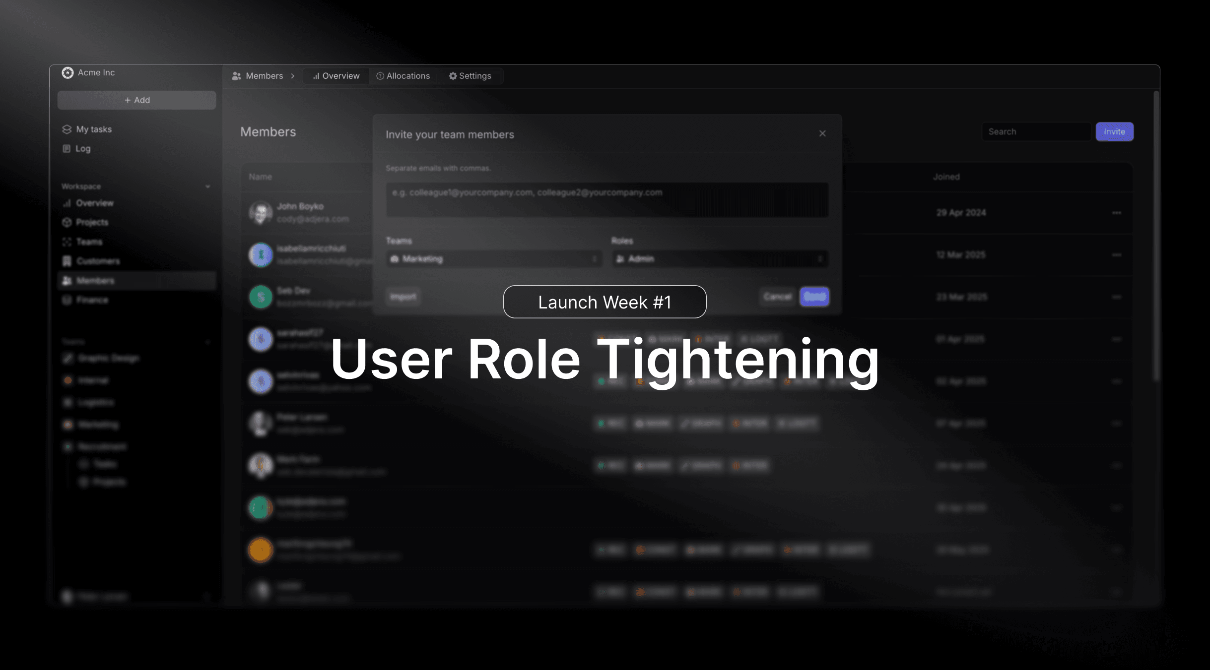 Launch Week #1 | User Roles Tightening